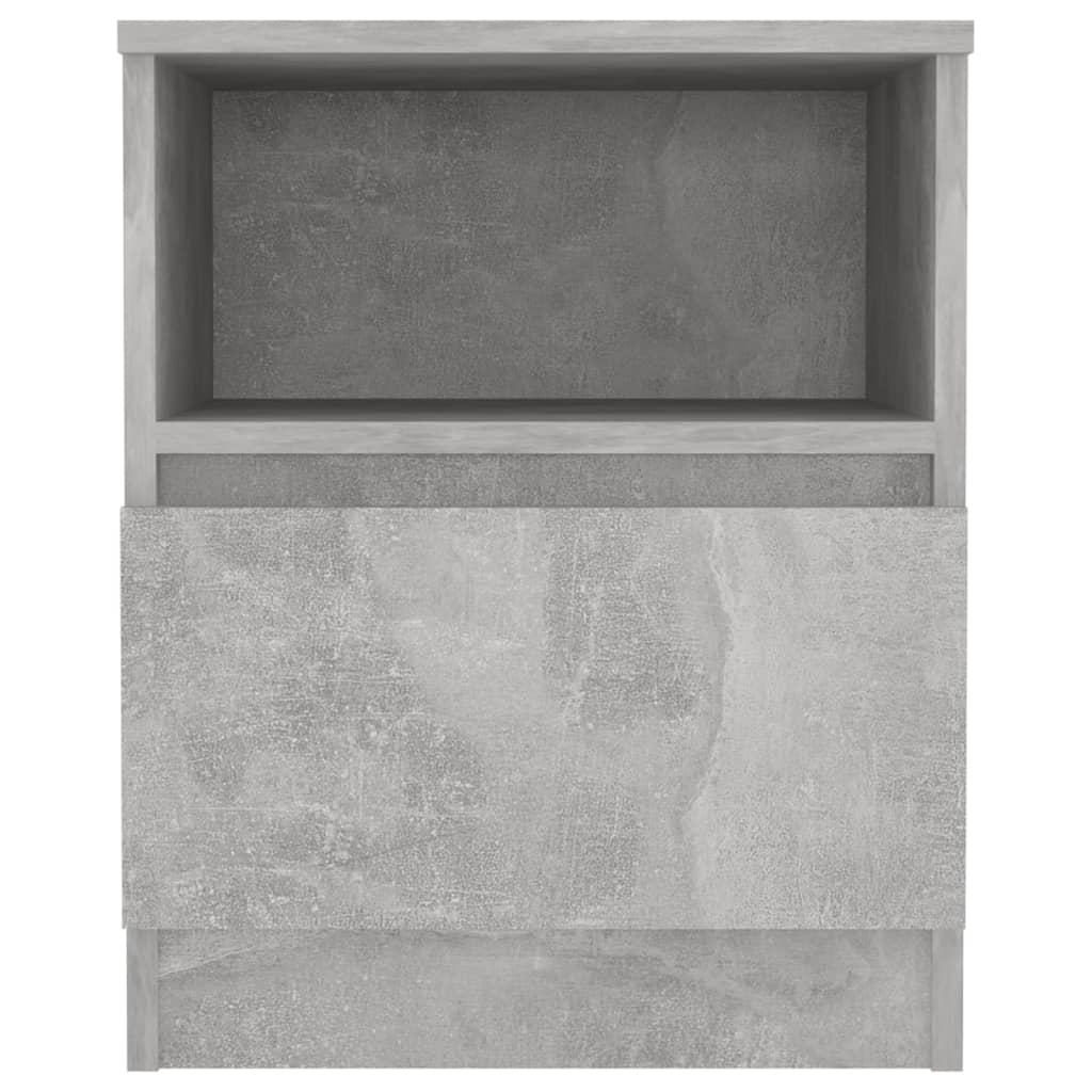 Bed Cabinet | Set of 2 | Concrete grey | Engineered wood | Bed Cabinet