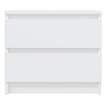 806193 vidaXL Bed Cabinet White 50x39x43,5 cm Engineered Wood