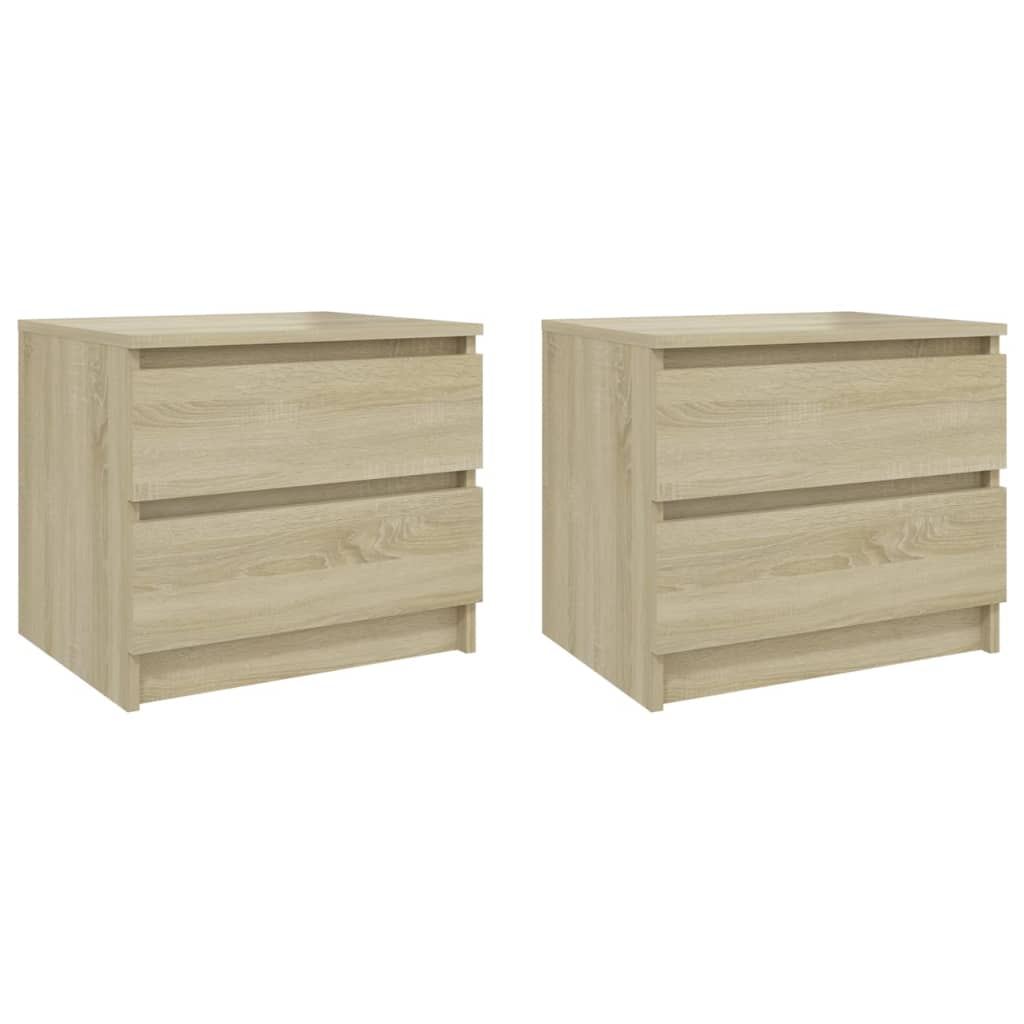 Bed Cabinet | Set of 2 | Sonoma oak | Engineered wood | Standard