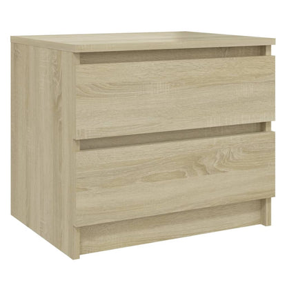 806200 vidaXL Bed Cabinets 2 pcs Sonoma Oak 50x39x43,5 cm Engineered Wood