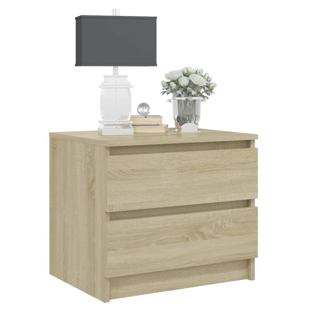 Bed Cabinet | Set of 2 | Sonoma oak | Engineered wood | Standard