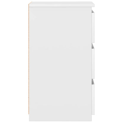 Bed Cabinets 2 pcs White 40x35x62.5 cm Engineered Wood