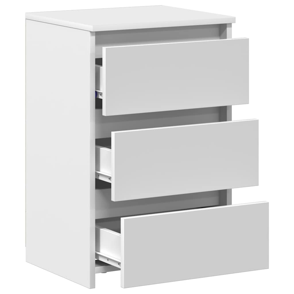 Bed Cabinets 2 pcs White 40x35x62.5 cm Engineered Wood