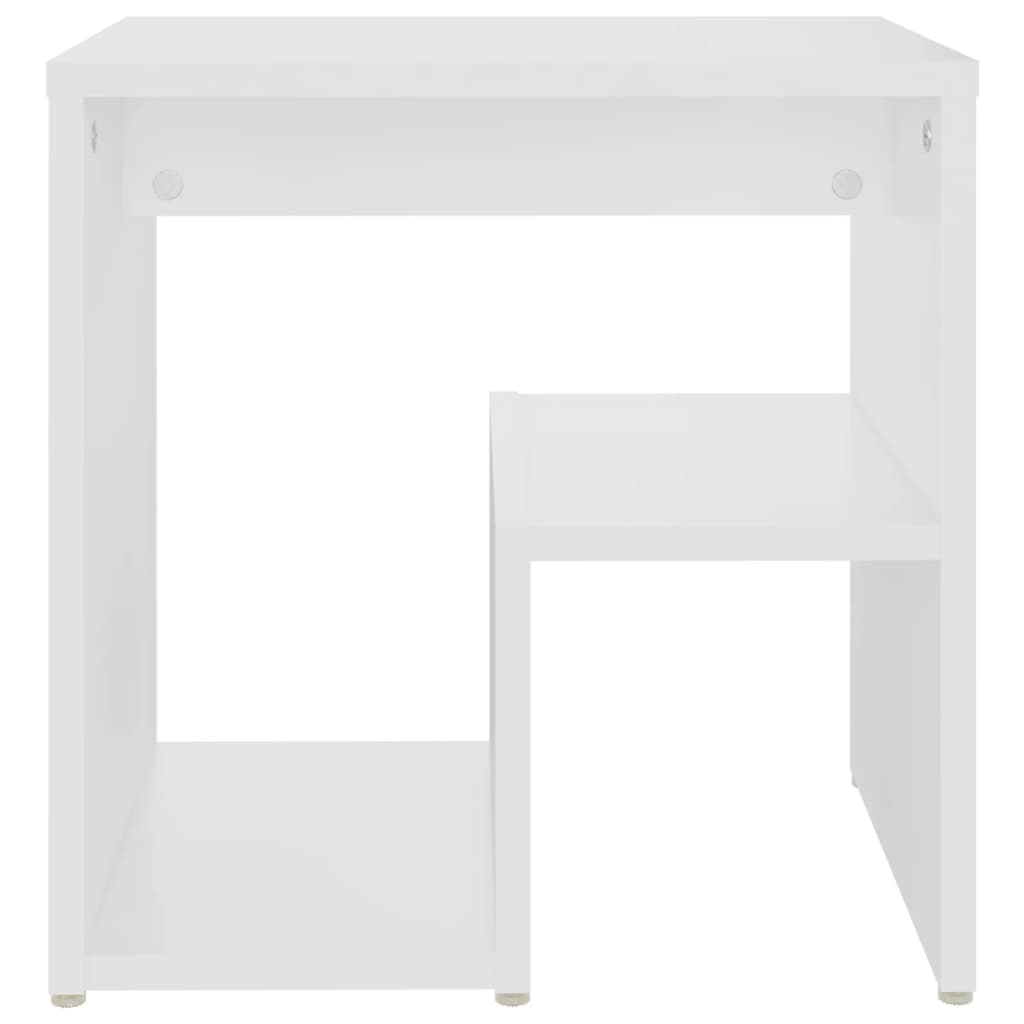 Bed Cabinet | White | Engineered wood | Small | Storage | Bedside Table