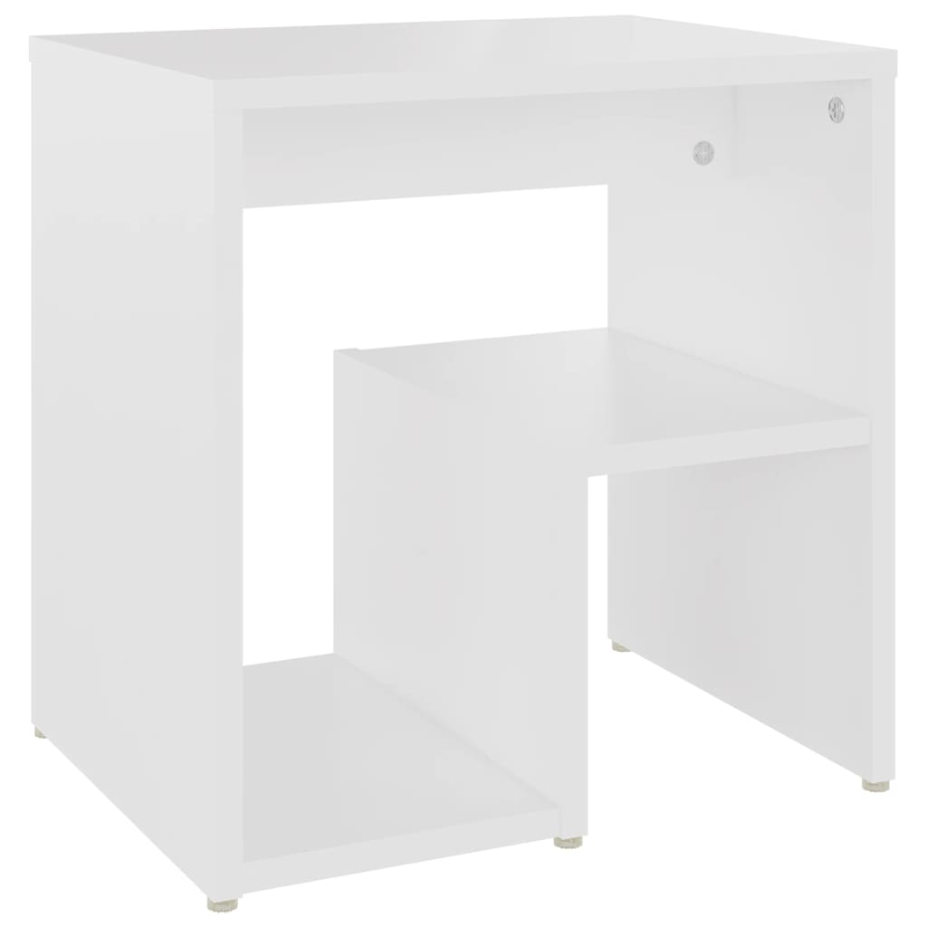 Bed Cabinets 2 pcs White 40x30x40 cm Engineered Wood