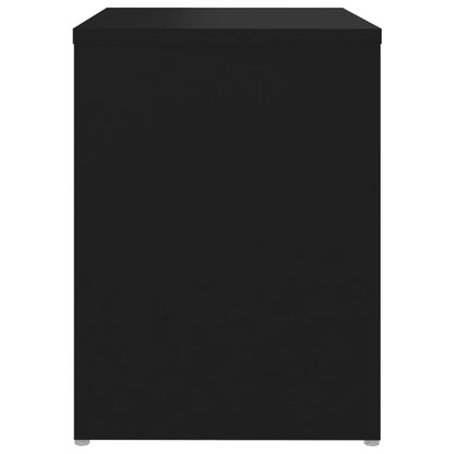 Bed Cabinet Black 40x30x40 cm Engineered Wood