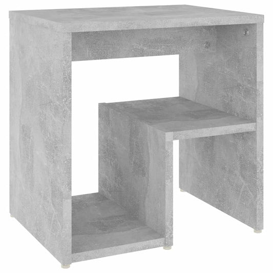 806336 vidaXL Bed Cabinet Concrete Grey 40x30x40 cm Engineered Wood