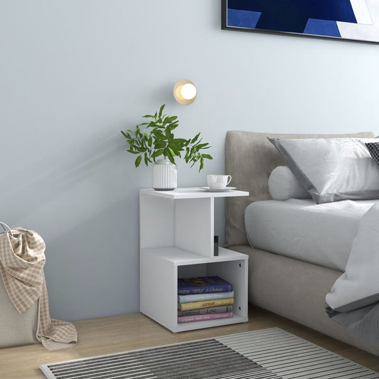 806347 vidaXL Bedside Cabinets 2 pcs White 35x35x55 cm Engineered Wood