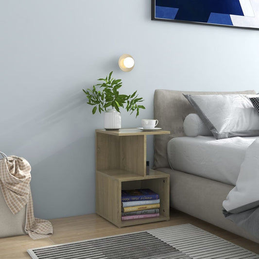 806353 vidaXL Bedside Cabinets 2 pcs Sonoma Oak 35x35x55 cm Engineered Wood