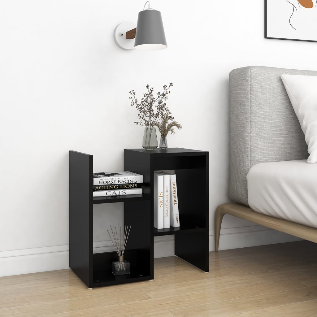 806367 vidaXL Bedside Cabinets 2 pcs Black 50x30x51,5 cm Engineered Wood