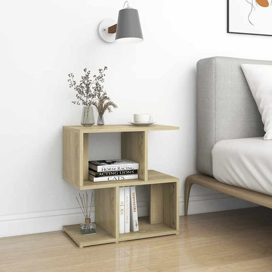 806370 vidaXL Bedside Cabinet Sonoma Oak 50x30x51,5 cm Engineered Wood