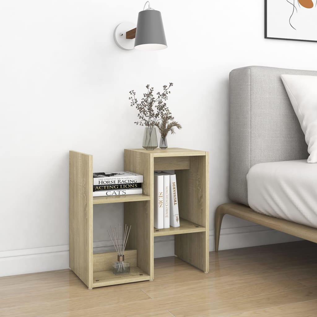 806371 vidaXL Bedside Cabinets 2 pcs Sonoma Oak 50x30x51,5 cm Engineered Wood