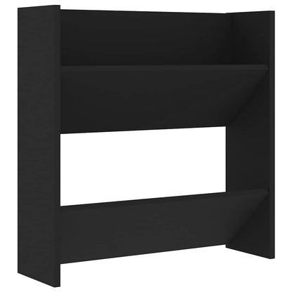 Wall Shoe Cabinets 4 pcs Black 60x18x60 cm Engineered Wood