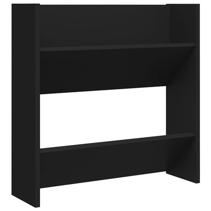 Wall Shoe Cabinet | Set of 4 | Black | Engineered Wood | Medium
