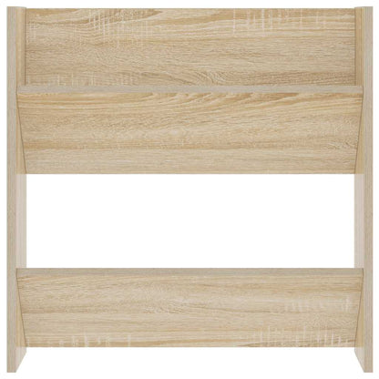 Wall Shoe Cabinet Sonoma Oak 60x18x60 cm Engineered Wood