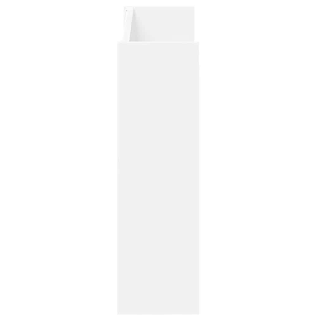 Wall Shoe Cabinet White 80x18x60 cm Engineered Wood