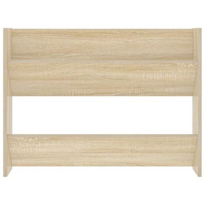 Wall Shoe Cabinet Sonoma Oak 80x18x60 cm Engineered Wood
