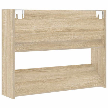 Wall Shoe Cabinet Sonoma Oak 80x18x60 cm Engineered Wood