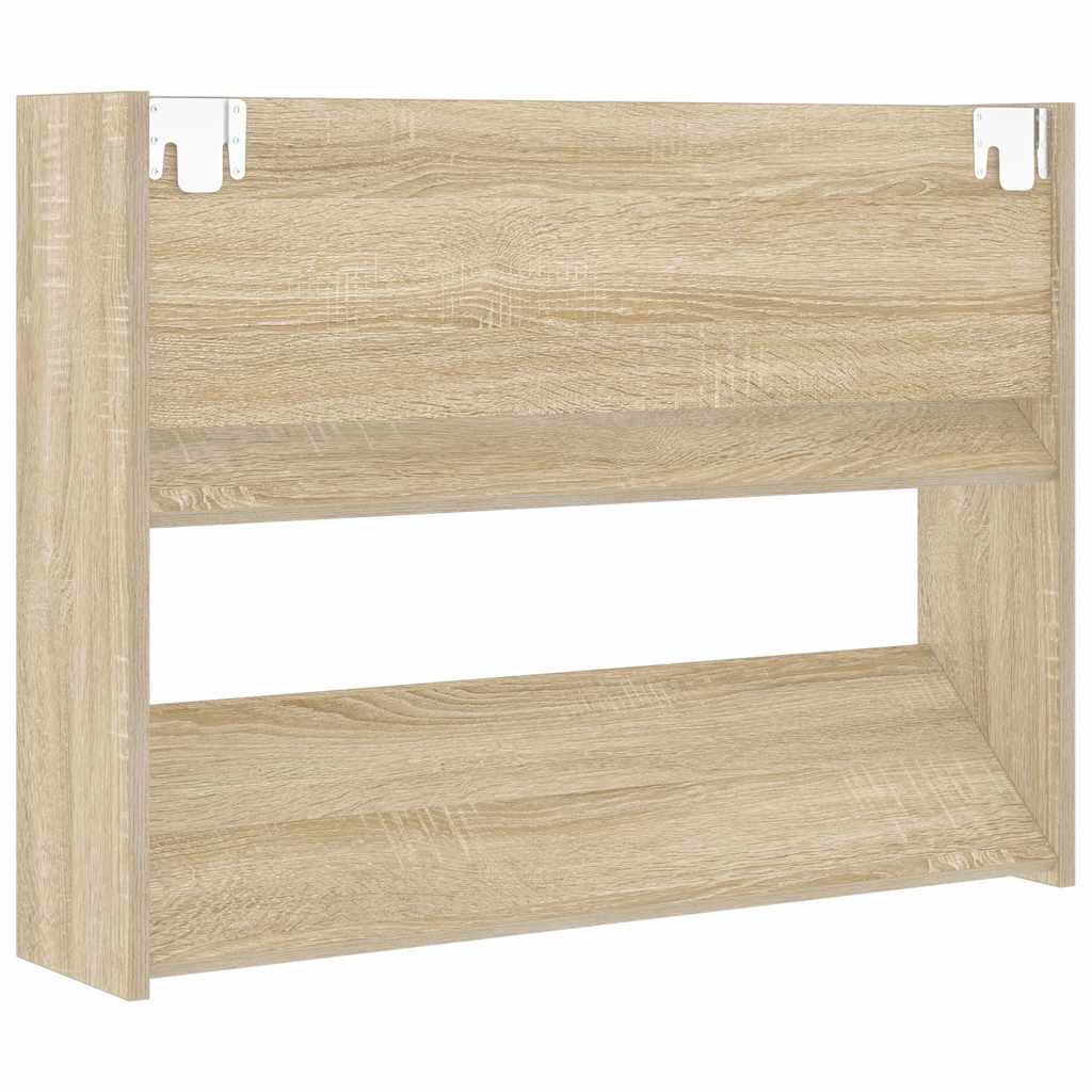 Wall Shoe Cabinets 2 pcs Sonoma Oak 80x18x60cm Engineered Wood