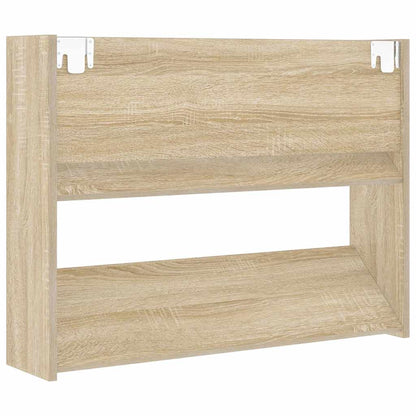 Wall Shoe Cabinets 2 pcs Sonoma Oak 80x18x60cm Engineered Wood