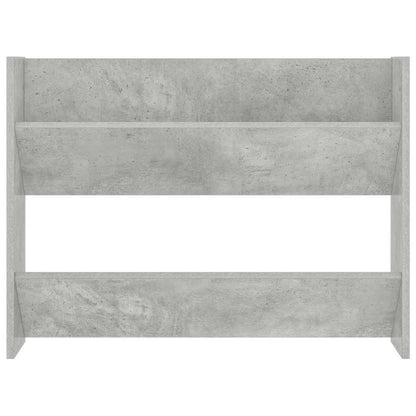 Wall Shoe Cabinet Concrete Grey 80x18x60 cm Engineered Wood