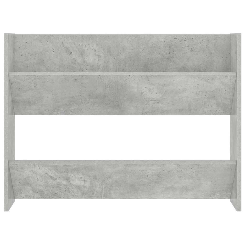 Wall Shoe Cabinets 2 pcs Concrete Grey 80x18x60 cm Engineered Wood