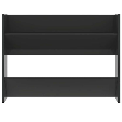 Wall Shoe Cabinet High Gloss Black 80x18x60 cm Engineered Wood