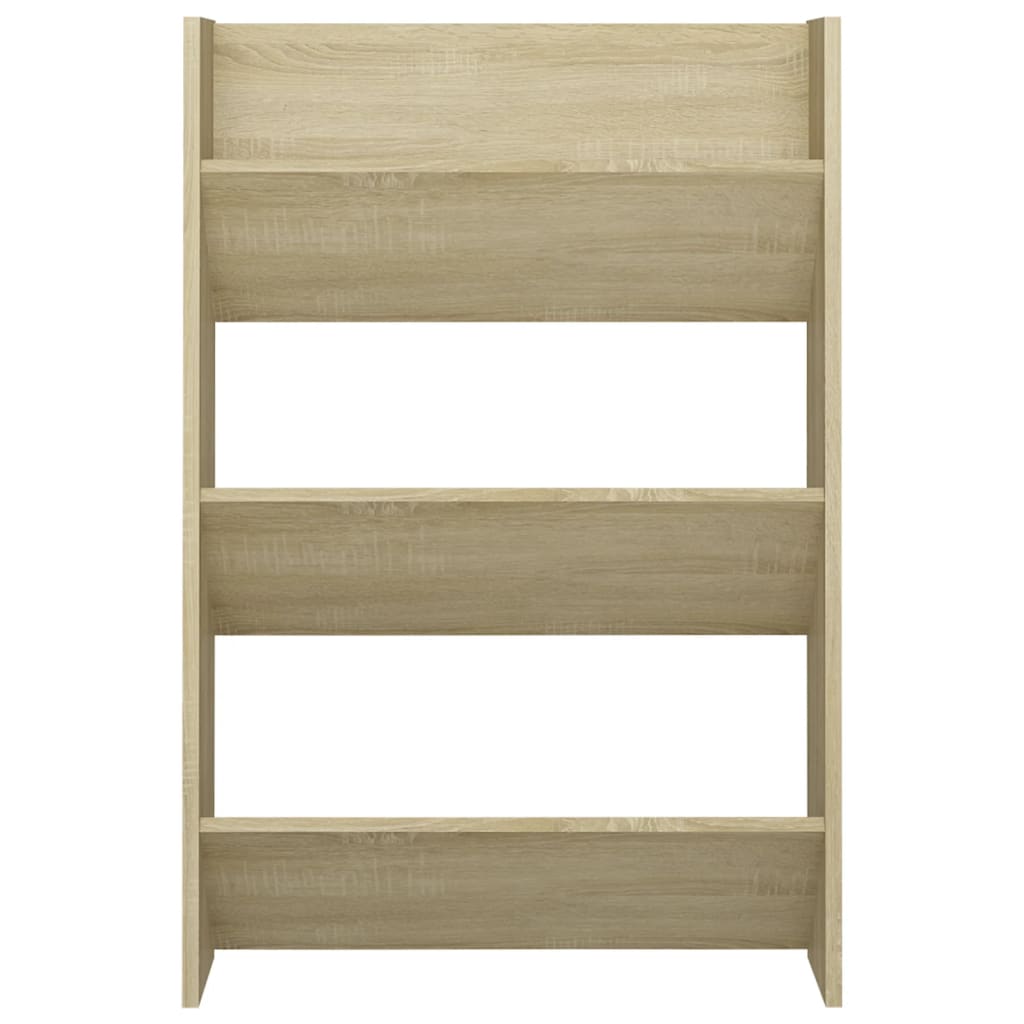 Wall Shoe Cabinets 2 pcs  Sonoma Oak 60x18x90 cm Engineered Wood