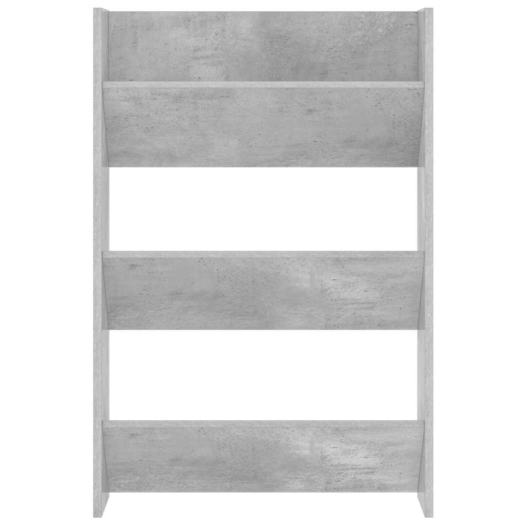 Wall Shoe Cabinet Concrete Grey 60x18x90 cm Engineered Wood