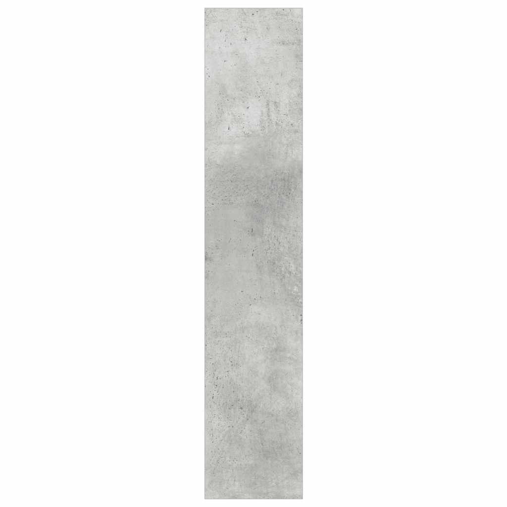 Wall Shoe Cabinet Concrete Grey 60x18x90 cm Engineered Wood