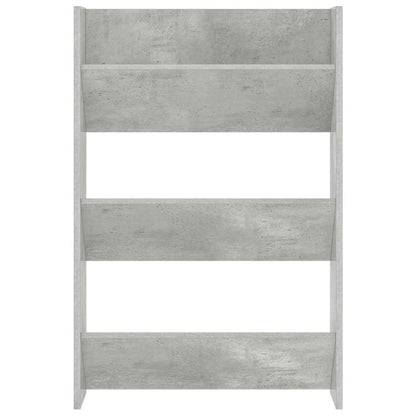 Wall Shoe Cabinets 2 pcs Concrete Grey 60x18x90 cm