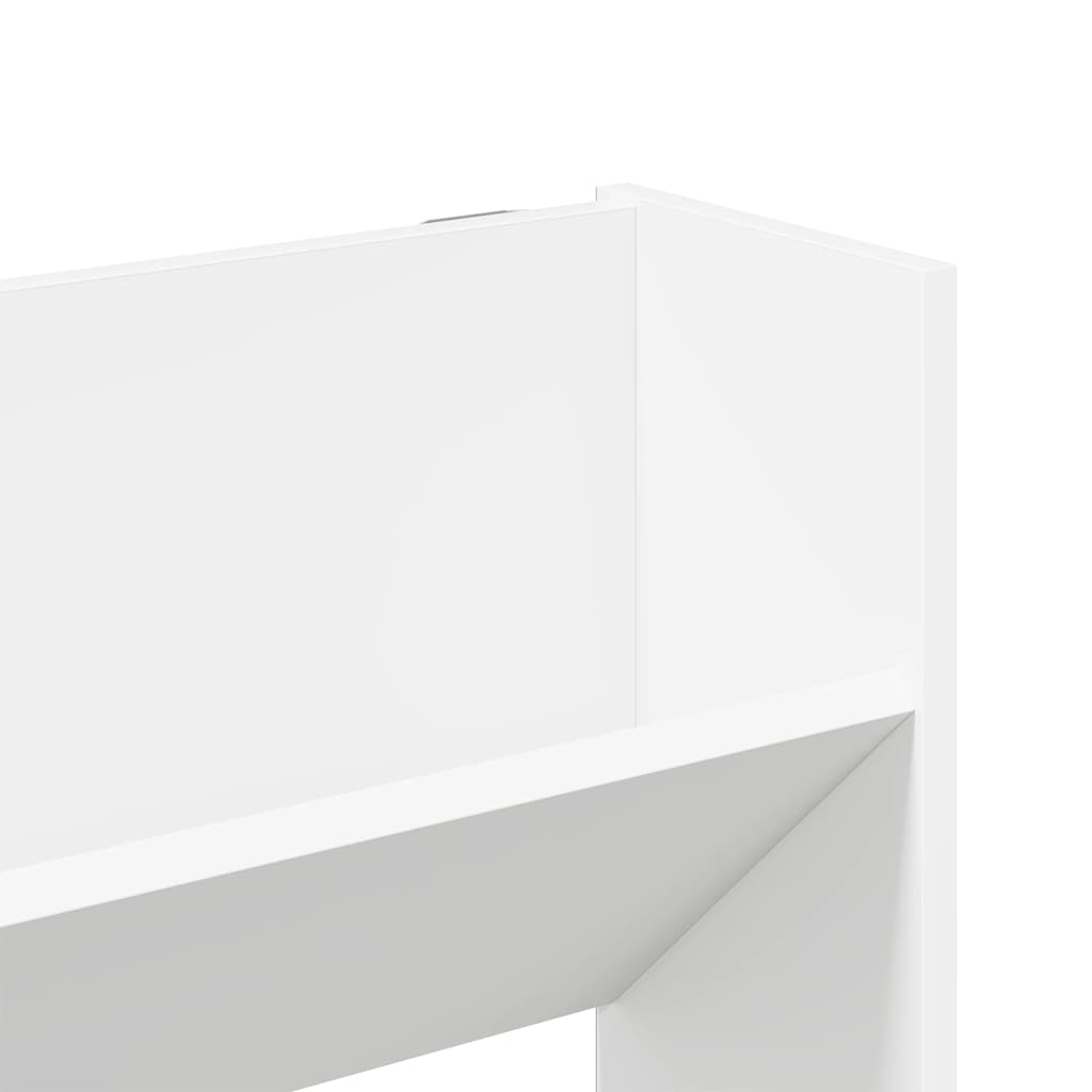 Wall Shoe Cabinets 2 pcs  White 80x18x90 cm Engineered Wood