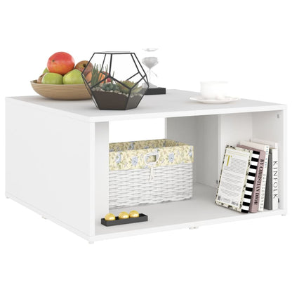 806813 vidaXL Coffee Tables 4 pcs White 33x33x33 cm Engineered Wood