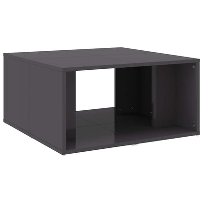 806821 vidaXL Coffee Tables 4 pcs High Gloss Grey 33x33x33 cm Engineered Wood