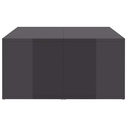 806821 vidaXL Coffee Tables 4 pcs High Gloss Grey 33x33x33 cm Engineered Wood