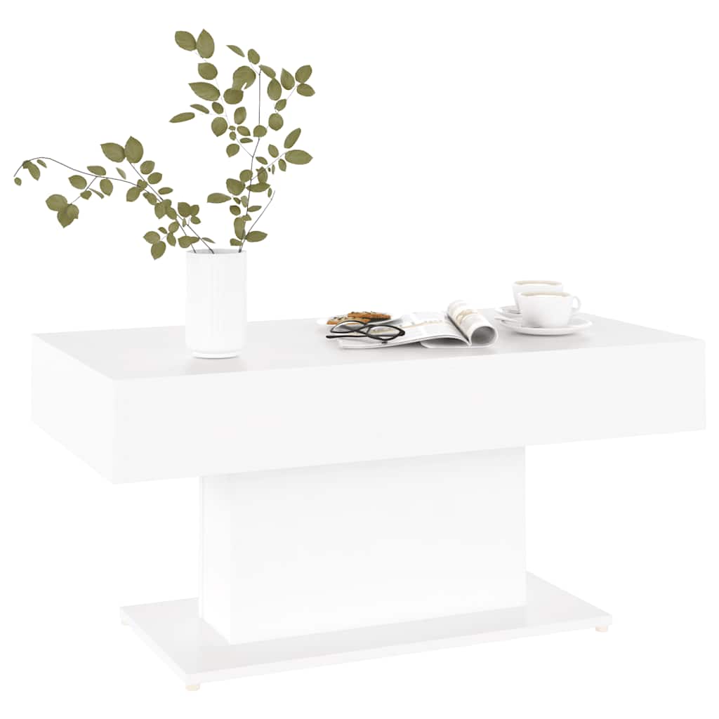 Coffee Table | White | Engineered Wood | Medium | Durable | Coffee Table