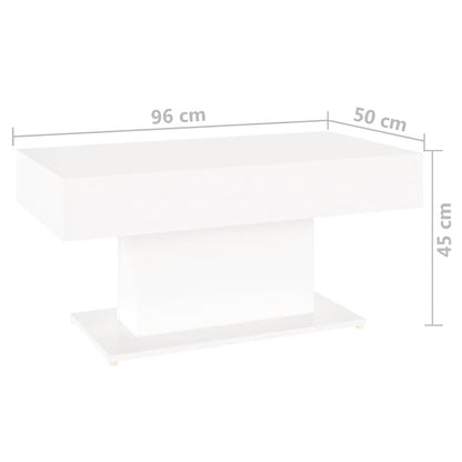 Coffee Table | White | Engineered Wood | Medium | Durable | Coffee Table
