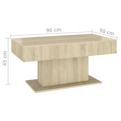 Coffee Table | Sonoma Oak | Engineered Wood | Medium | Durable