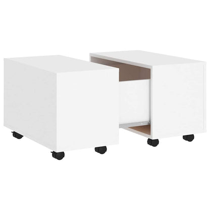 806858 vidaXL Coffee Table White 60x60x38 cm Engineered Wood
