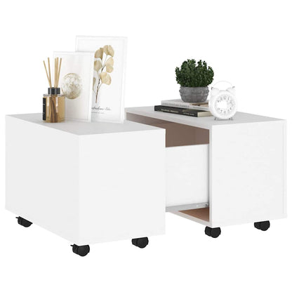 806858 vidaXL Coffee Table White 60x60x38 cm Engineered Wood