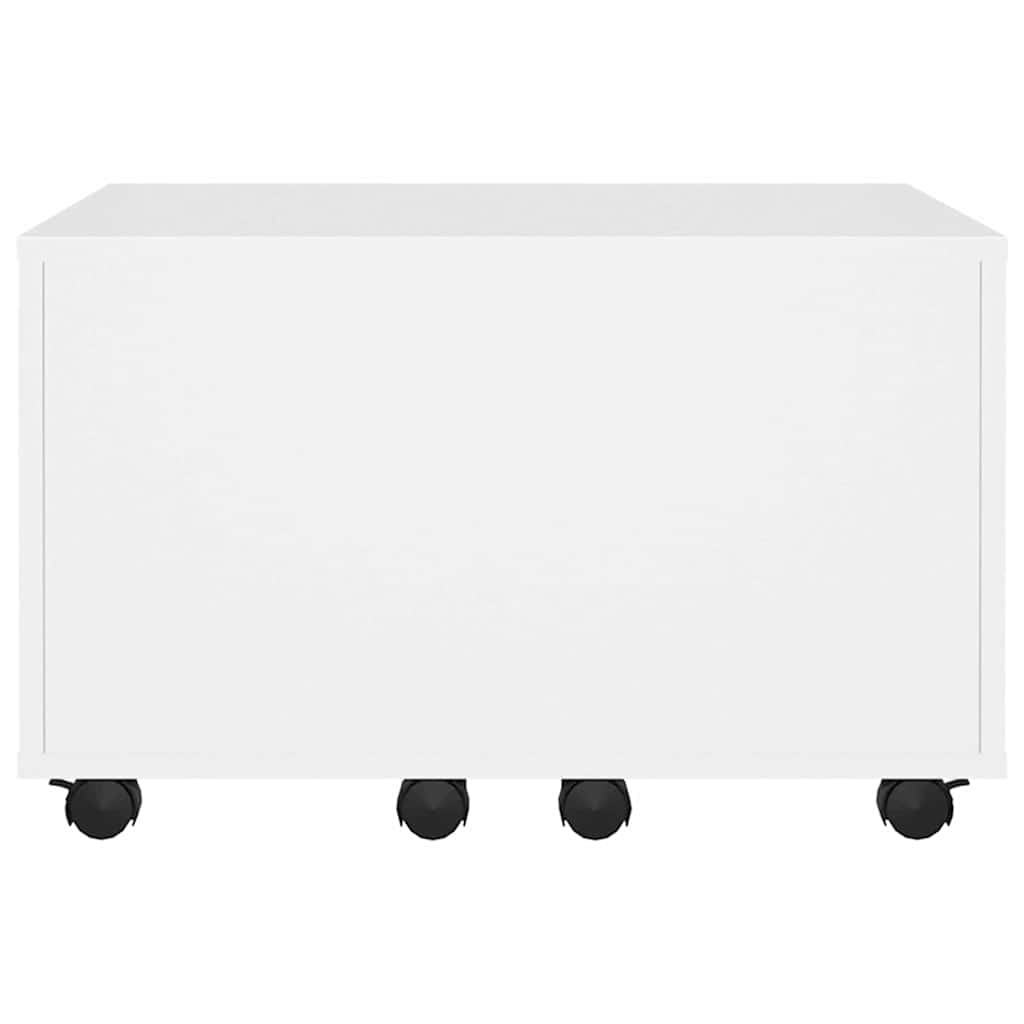 806858 vidaXL Coffee Table White 60x60x38 cm Engineered Wood