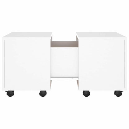 806858 vidaXL Coffee Table White 60x60x38 cm Engineered Wood