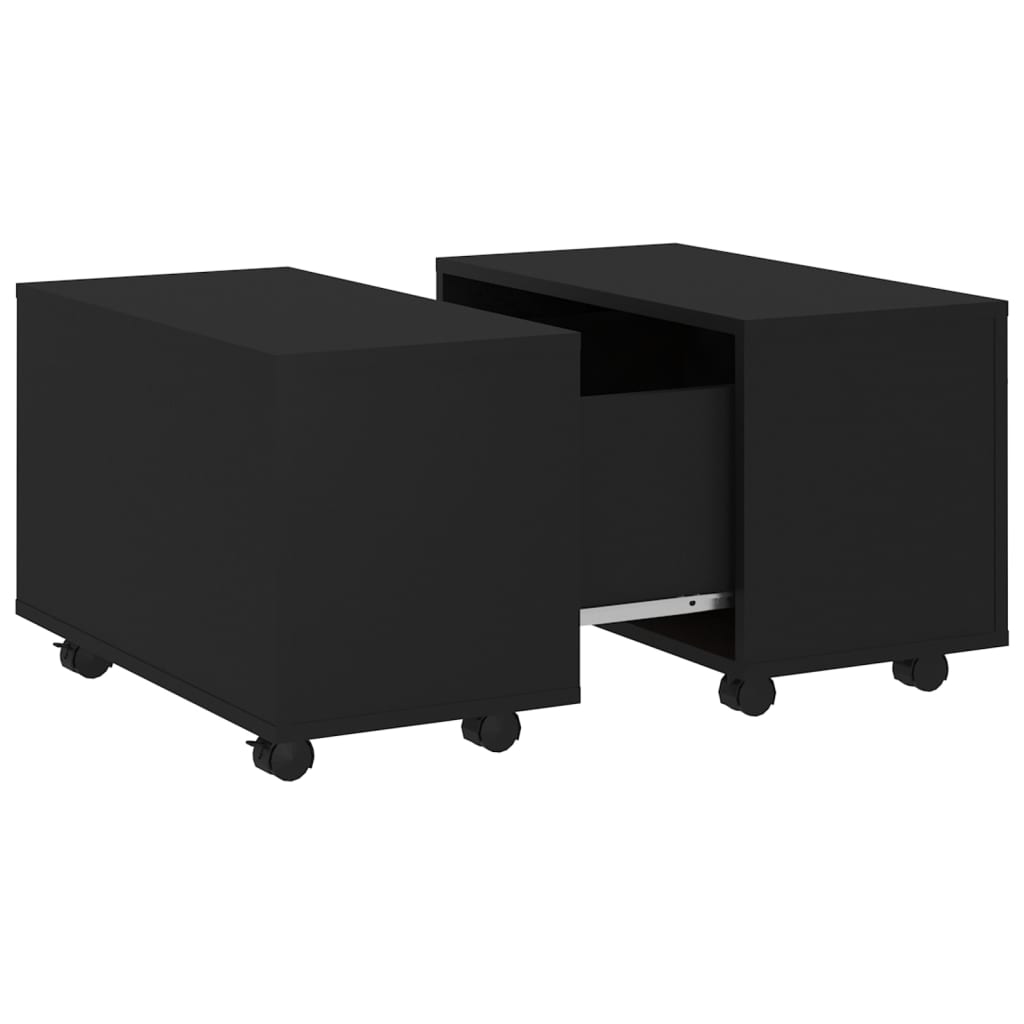 Coffee Table | Black | Engineered wood | Small | Extendable
