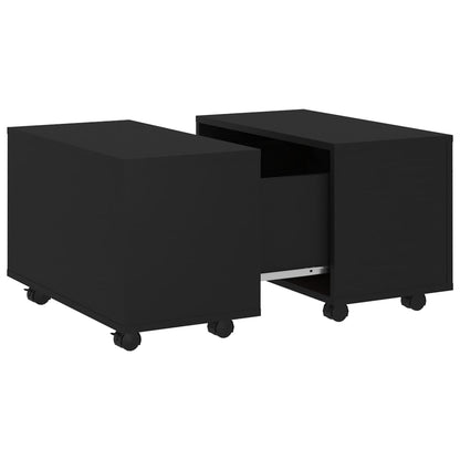 Coffee Table | Black | Engineered wood | Small | Extendable