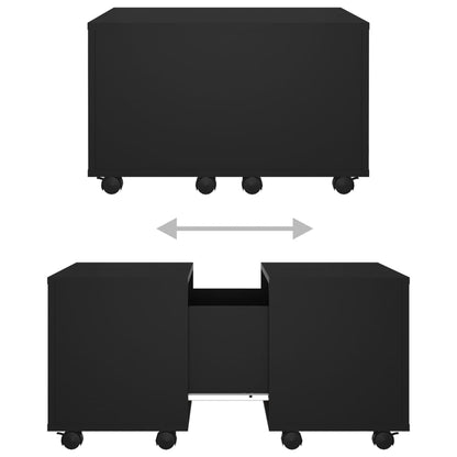 Coffee Table | Black | Engineered wood | Small | Extendable