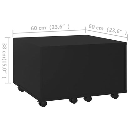 Coffee Table | Black | Engineered wood | Small | Extendable
