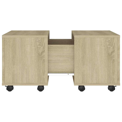 806861 vidaXL Coffee Table Sonoma Oak 60x60x38 cm Engineered Wood