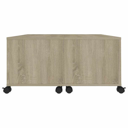 806870 vidaXL Coffee Table Sonoma Oak 75x75x38 cm Engineered Wood