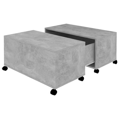 Coffee Table | Concrete Grey | Engineered Wood | Medium |  Extendable