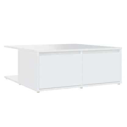 806876 vidaXL Coffee Table White 80x80x31 cm Engineered Wood